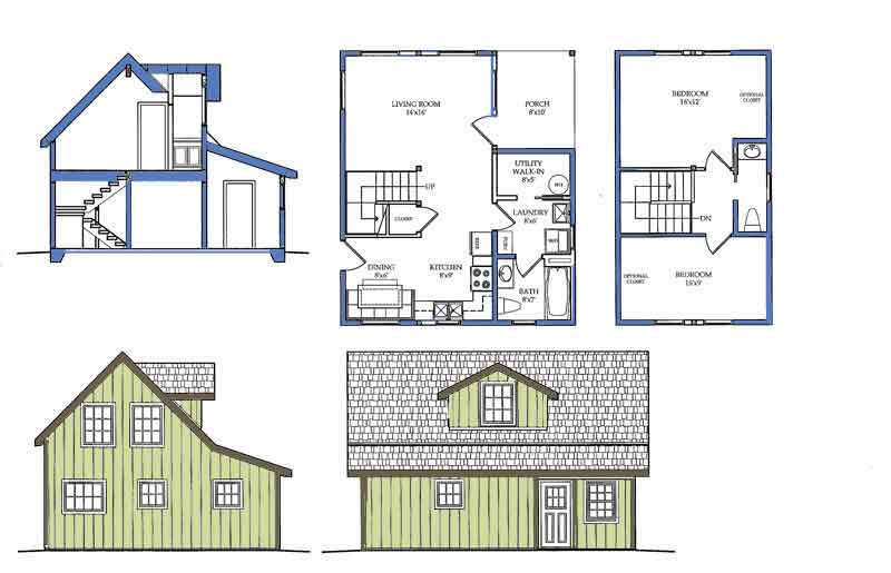 Small House Plans with Loft Bedroom