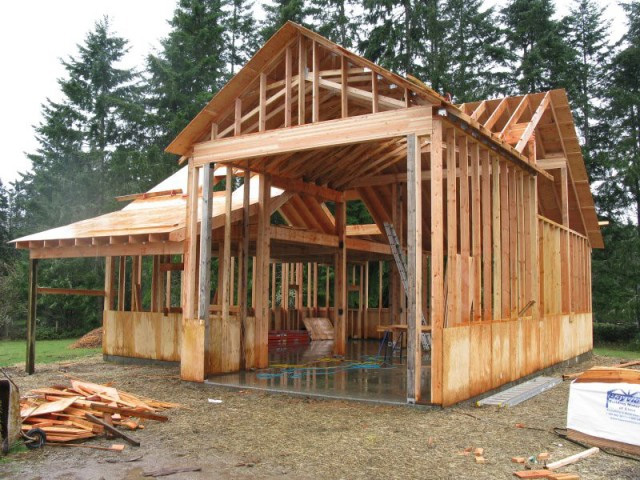 cabin building